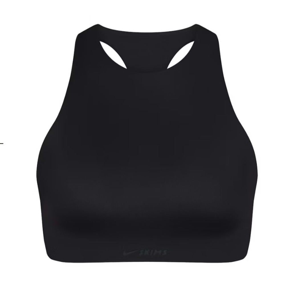Skims Shine High Neck Bra BR-SPT-7004W Obsidian 38DD